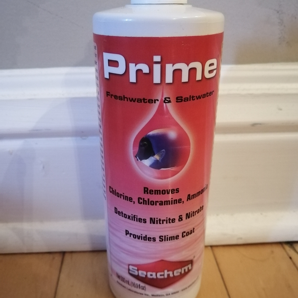 Prime Water Conditioner, API Aquarium Salt and Proper pH 7.0